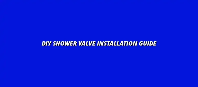 How to install a new shower valve on your own