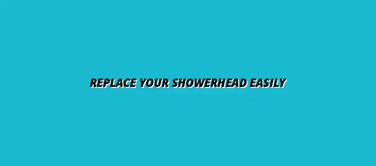 How to replace a bathroom showerhead on your own